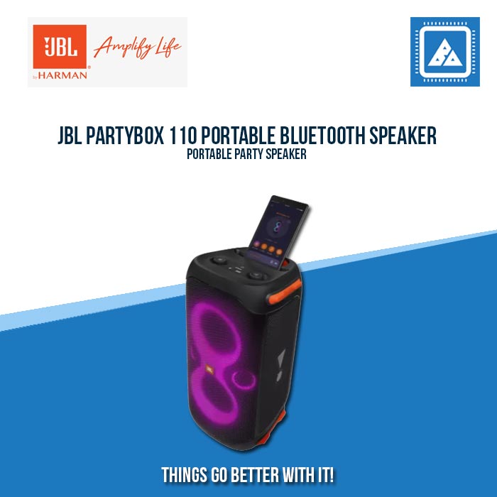 JBL PARTYBOX 110 PORTABLE BLUETOOTH SPEAKER JBL PARTYBOX 110 PORTABLE BLUETOOTH SPEAKER